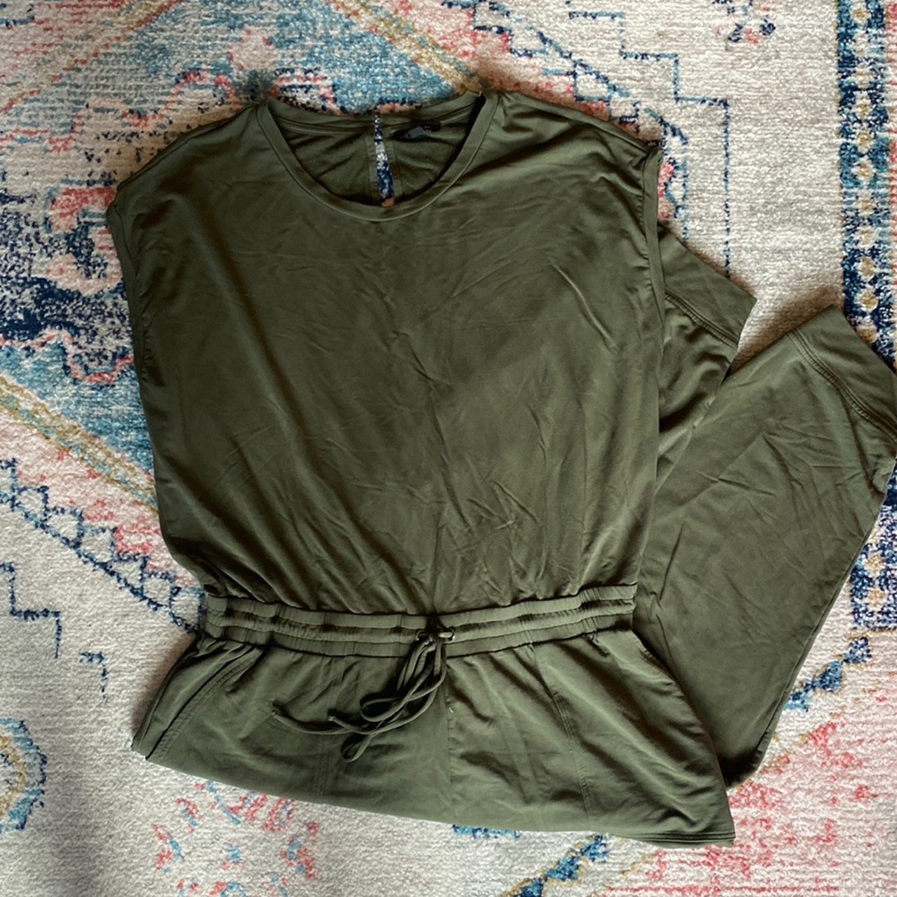 Banana Republic Olive Green Tank Jumpsuit